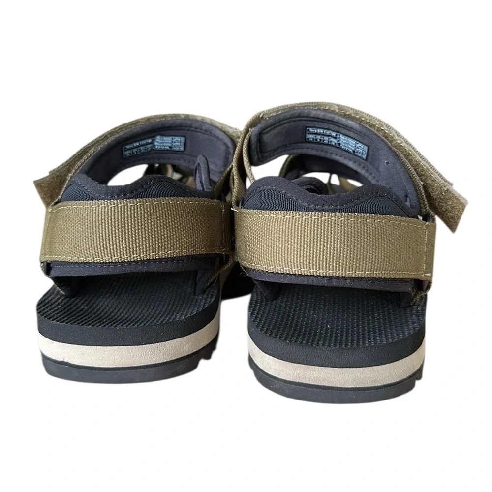 Men’s Teva Olive Green Cross Strap Trail Hiking Outdoor Sandals Sz 10